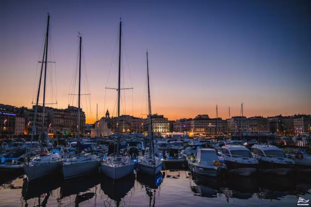 Vue Mer Le Panoramique Vieux-Port De 마르세유 외부 사진